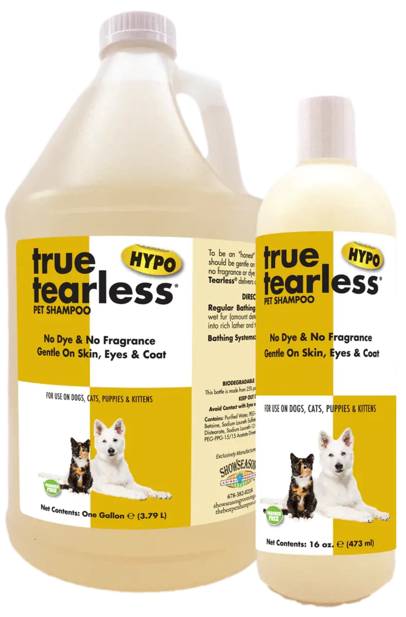 Showseason - True Tearless®貓犬超低敏無香洗毛液